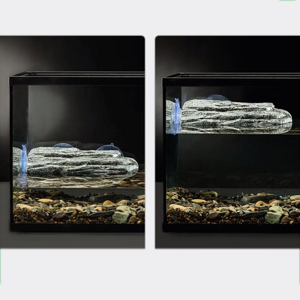 Simulation Rock Turtle Drying Platform Suction Cup Tortoise Climbing Platform For Aquarium