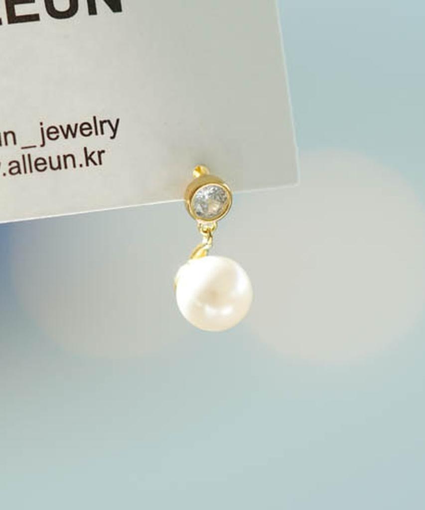 Alleun Silver 925 Cubic Bold Drop Silver Earrings
