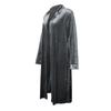Women's Fashion  And Winter Cardigan Jacket Gold Velvet Long Windbreaker
