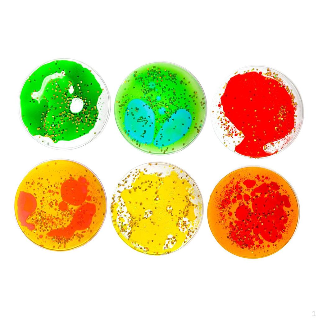 6 Count of Fidget Liquid Motion Toys, Ideal for Holiday Gifts And Prizes