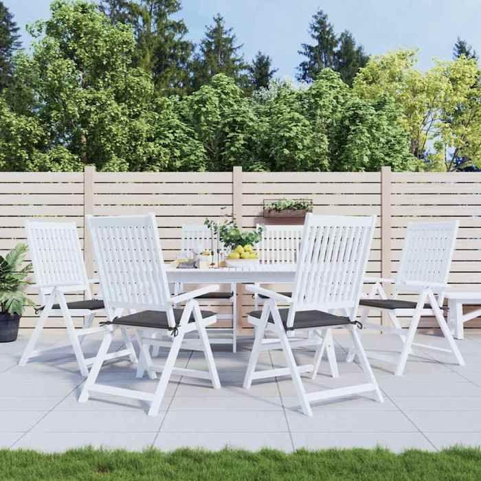 VidaXL Coussins de chaise de jardin 6 pcs anthracite 50x50x3 cm 314039