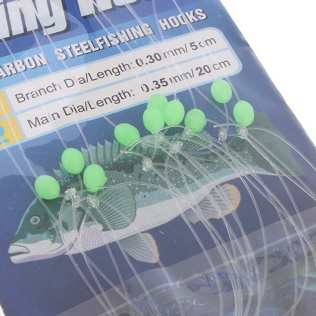 10 Stück Realistische Fischhaut Bunte Vorfachhaken Vorgefertigte Ködermontagen 8-15# Salzwasser Süßwasser Angelzubehör