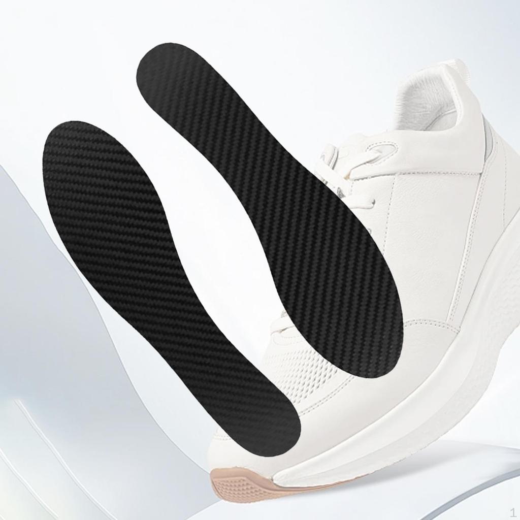Palmilhas de Fibra de Carbono Suporte de Arco Inserções Ortopédicas para Sapatos de Basquete