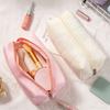 Pillow Shaped Pencil Bag Cute Cosmetic Bag for School Girls Office Students