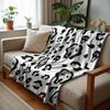 Leopard Fledermaus Silhouette Weiche Flanelldecke Atmungsaktige Warme Überwurfdecke für Büro Auto Sofa Kinderzimmer Geburtstag Weihnachtsgeschenk
