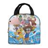 Custom D-Digimons Insulated Lunch Bag for Women Men Leakproof Cartoon Cooler Thermal Lunch Tote Office Picnic Travel