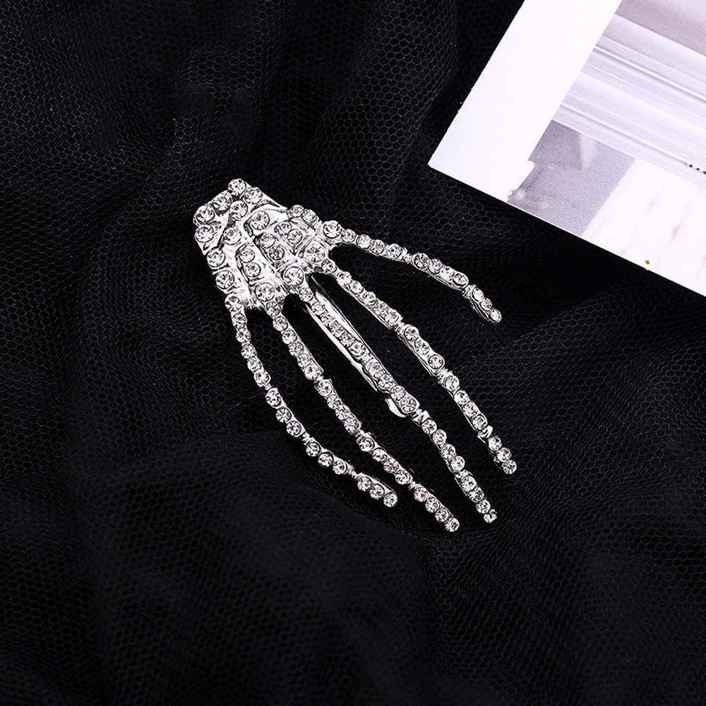 Hand Bone Skull Hand Korean Style Barrette Hair Accessories Women Hair Clip Halloween Rubber Band