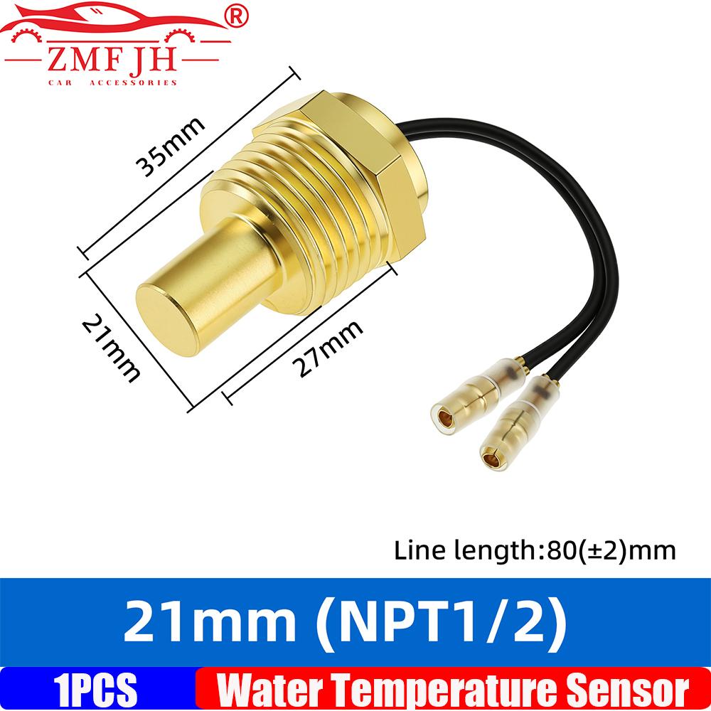 ZMFJH Water Temperature Sensor 1/8NPT 3/8NPT 1/2NPT M14X1.5 M12X1.5 Car Meter Temp Sensor 10MM 12MM 14MM 17MM 21MM Auto Sensor