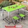 Portable Aluminum Folding Table for Outdoor Dining and Market Stalls - Adjustable and Compact