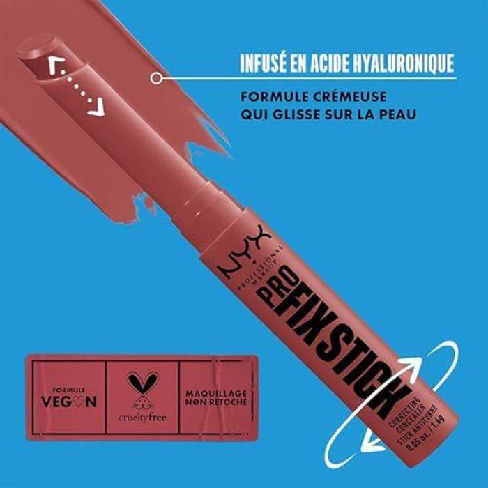 NYX Professional Makeup Correcteur Anti-Cernes en Stick, Couvre les Imperfections, Tâches Sombres et Décoloration, 12H de Tenue,