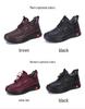 Men's Winter Waterproof Cotton Shoes, Plush Lined, Non-Slip Soft Sole for Comfort and Warmth
