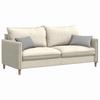 Sofa Cushions 2 Pcs Cloud Grey 50 X 30 Cm Fabric