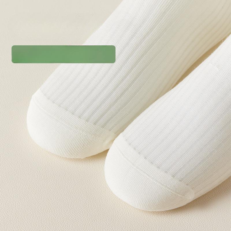 Pończochy z jedwabiu morwowego dla dzieci, na wiosnę i lato, cienka siateczka, bezszwowe, antybakteryjne, dezodoryzujące, pochłaniające pot, skarpetki do połowy łydki Lolita