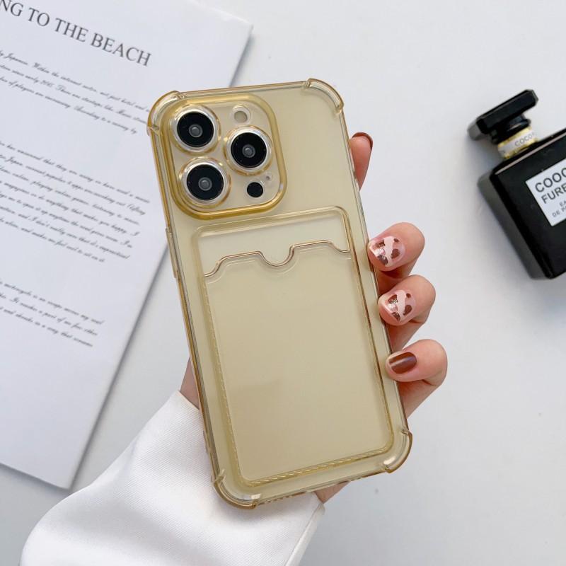 Suitable 16pm Apple Phone Case New Card Insertion Protective IPhone 15promax Anti Drop Bag