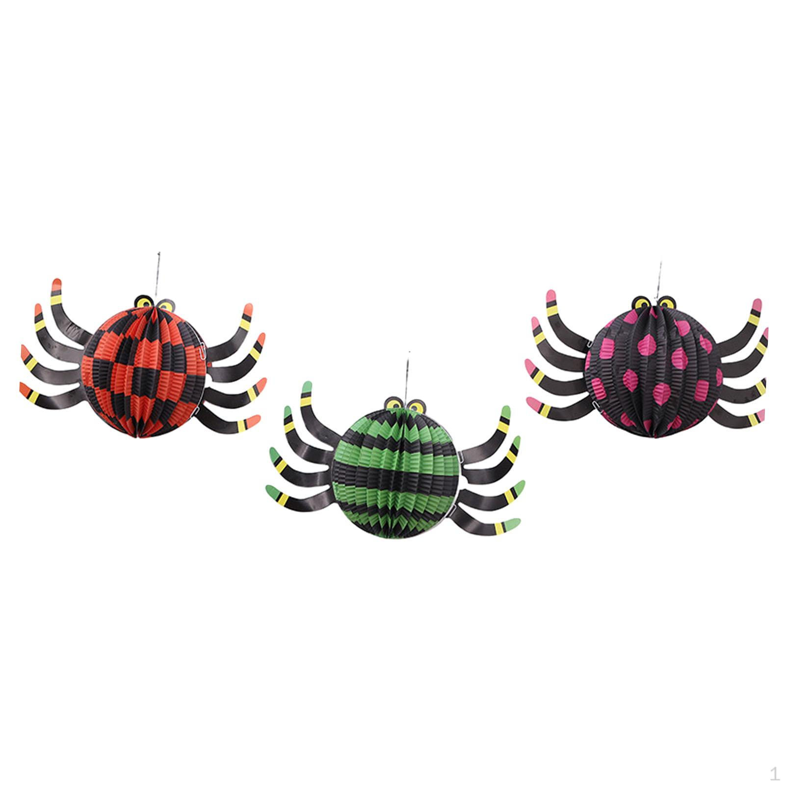 

3 шт. Хэллоуин бумажный фонарь подвесное украшение для наружных внутренних дверей стен