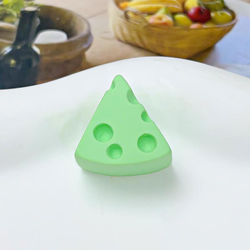 Simulation food and play cheese resin accessories cream glue diy trinkets hole shoes hairpin keychain accessories