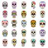 50 Stickers Painted Skulls Self-creative DIY Repeatedly Pasted Decorative Stickers Waterproof Stickers Hand Account