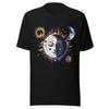 Celestial Sun Moon Face T Shirt Mystical Cosmic Boho Astrology Bella Canvas  Vintage Washed Versatile Fashion Breathable