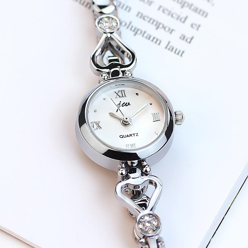 Fashion Watch Women'S Steel Belt Student Small Dial Bracelet Electronic Light Luxury Simple Temperament Quartz Watch