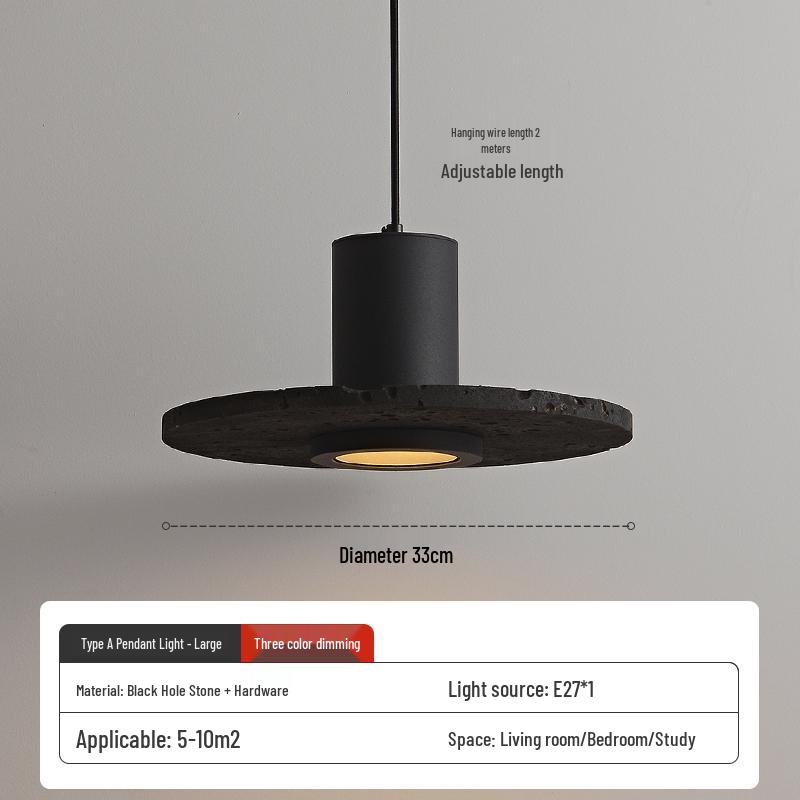 Wabi-Sabi Zen Pendant Light: Retro & Artistic Design for Restaurants, Living Rooms, and Bedrooms