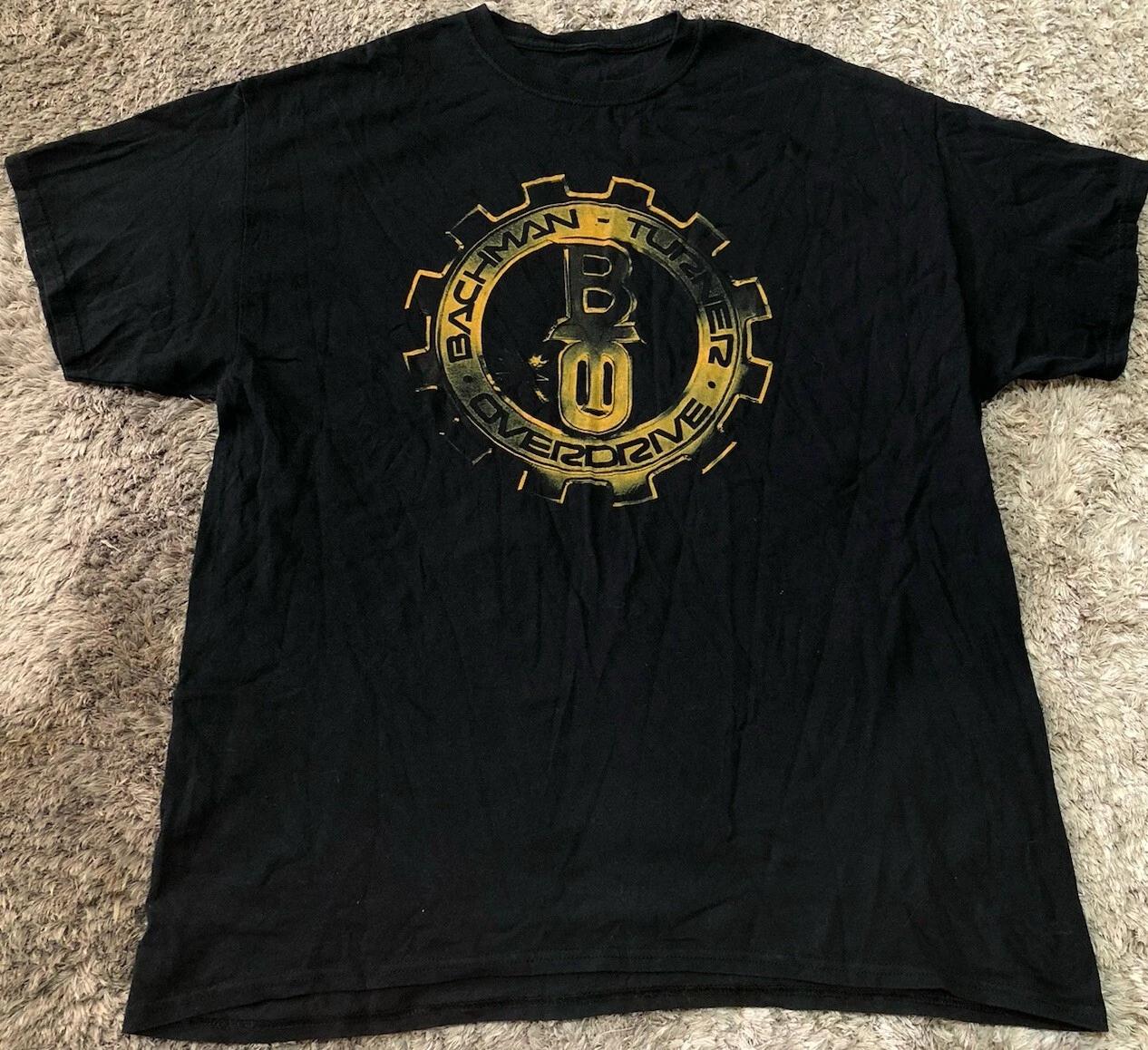 

H115 Bachman Turner Overdrive Black Cotton T Shirt Mens XL S