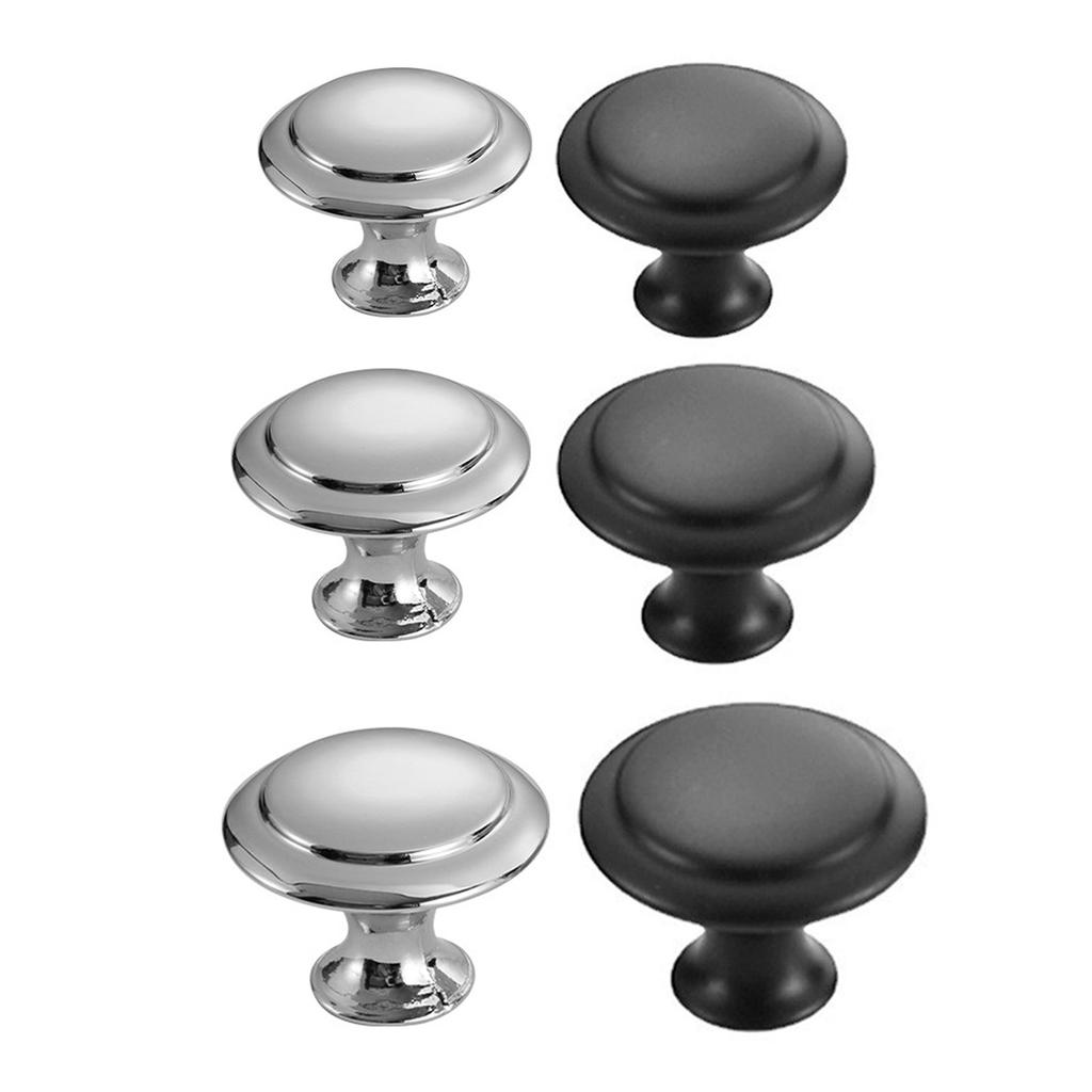 10Pcs Stainless Steel Dressers Knob Kitchen Cabinet Door Handle Wardrobe Pulls Round Drawer Knob Furniture Hardware