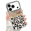 Leopard Print Case For iPhone 17 18 Pro Max Plating Lens Frame Clear Soft Phone Cover For iPhone 16 15 14 13 Pro Max 17E