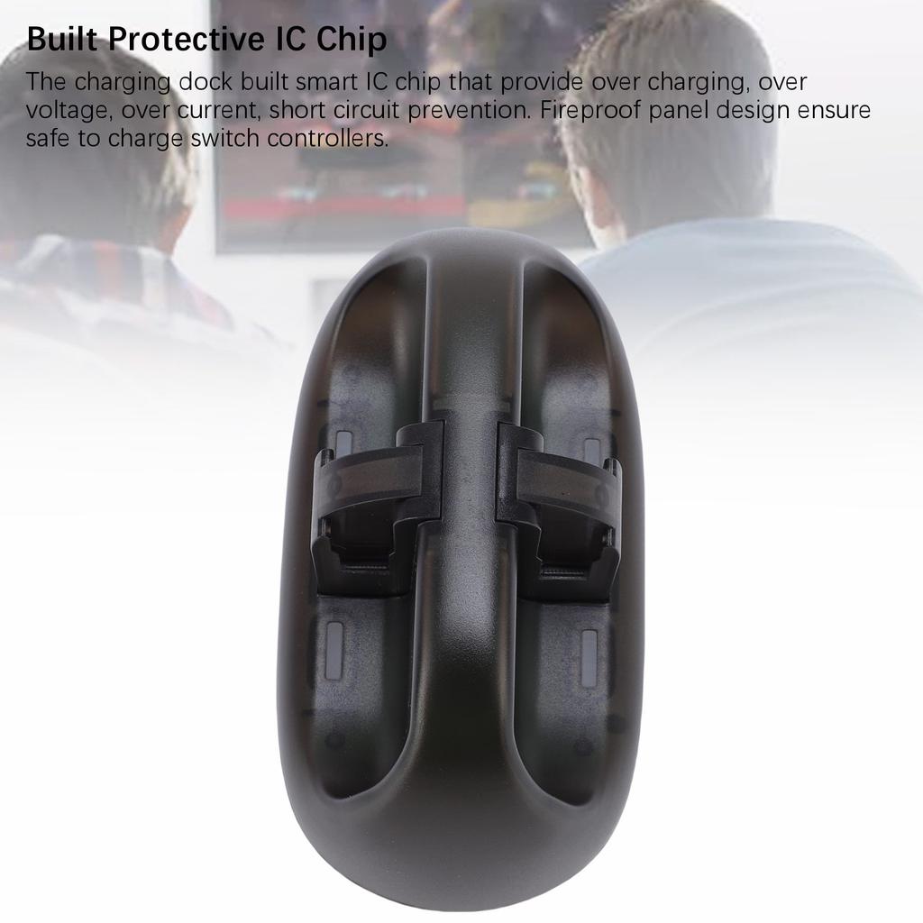 For Switch Controller Charging Station 4 in 1 Game Console Controller Charging Dock with LED Indicat