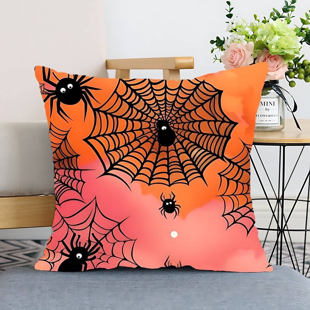 Spooky Halloween Pillow Case Cushion Cover Polyester Pillowcase Decorative Sofa Cushion Pillowcase Home Decor