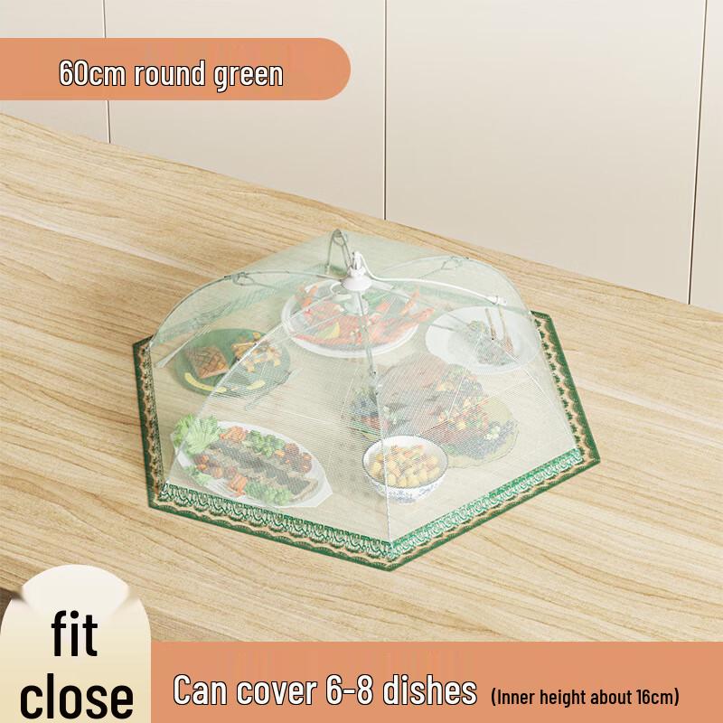 Dustproof Round Dining Table Food Cover