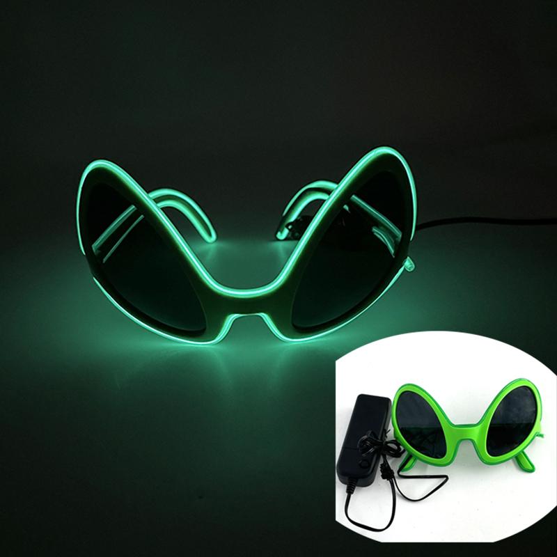 Nuovi Occhiali Stile Cyberpunk Cool Decorazione Luminosa per Feste Occhiali da Sole LED Luminosi Illuminazione Bar Rave Musica Festa da Ballo
