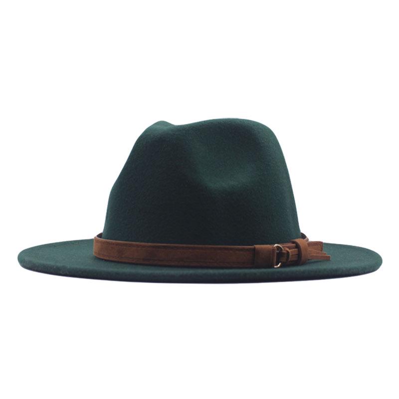 Women's Retro Wool Fedora Hat - Autumn/Winter British Style Bowler with Trendy Design