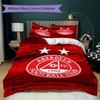 Juego de Ropa de Cama con Estampado Sunderland Funda Nórdica Funda de Almohada Decoración del Hogar Regalo de Cumpleaños (1 funda nórdica + 2 fundas de almohada sin relleno.)90