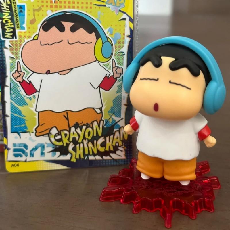 Crayon ShinChan Cartoon Anime Crayon Shin Chan Vinyl Rubber Doll Toy Key Chain Birthday Toy Gifts