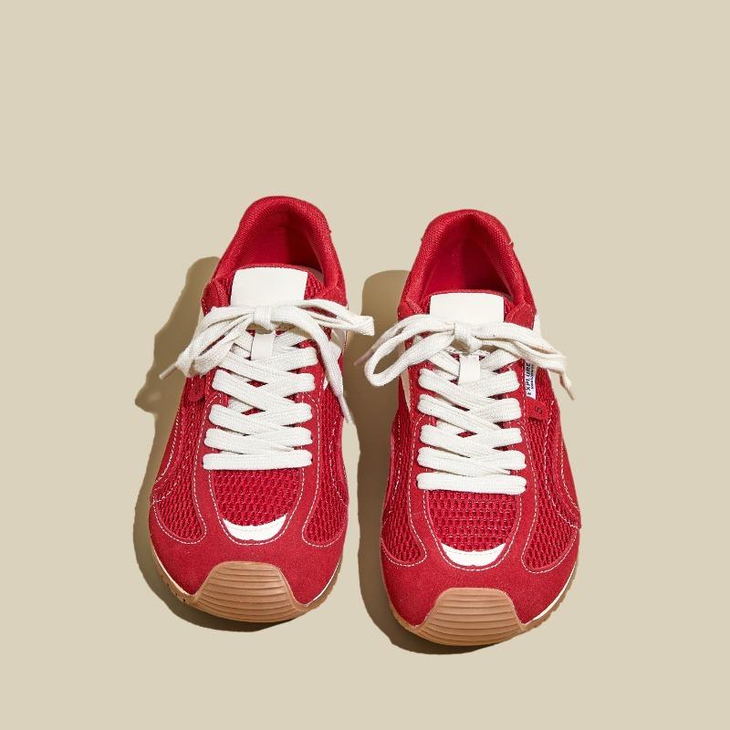 Summer and Autumn New Thick-soled Breathable Women's Versatile Casual Shoes Mesh Sneakers Women