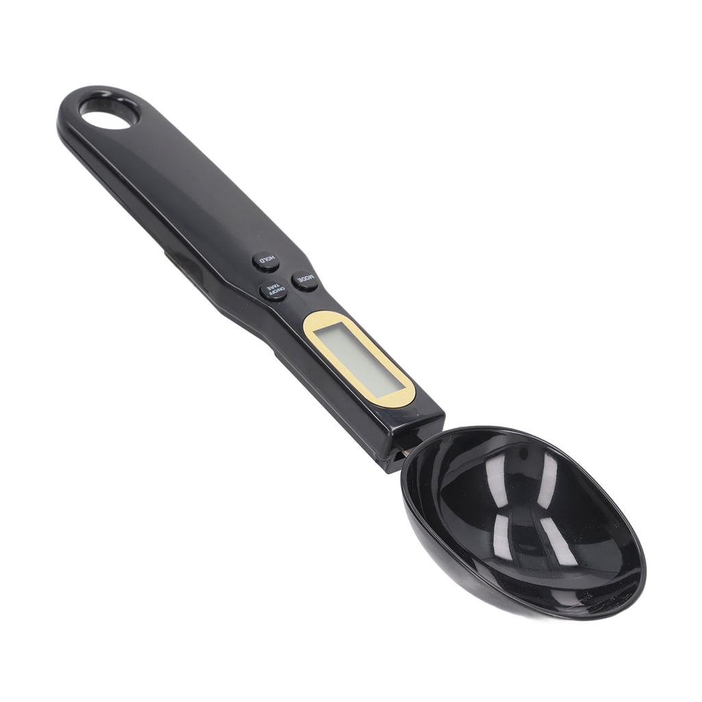 Food Scale Spoon Digital Black Ingredient Weighing Spoon Scale with Electronic Screen for Kitchen