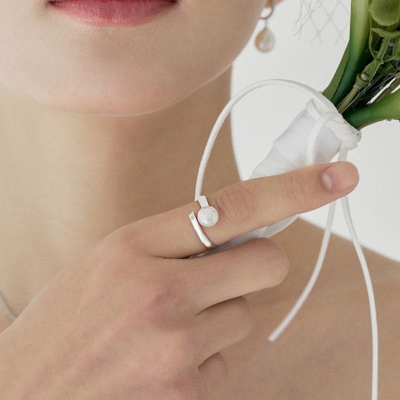 

Jean Paul Clarisse [SILVER] Pure Pearl Ring JS-25-012R Silver