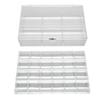 Earring Holder Organizer Transparent Acrylic 30 Grids Portable Stackable Earring Organizer Box L
