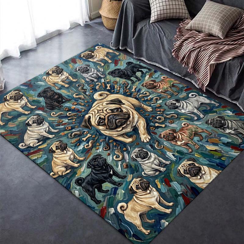 2025 New Cute Puppy Carpet Rug for Living Room Bedroom Home Sofa Decoration,Kids Play Non-slip Floor Mat
