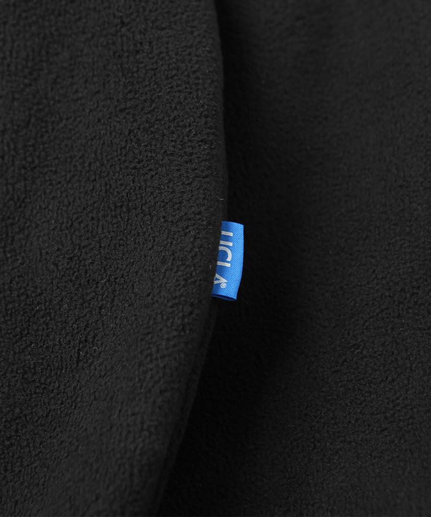 UCLA Unisex Polar Fleece Boa Half-Zip Block Sweatshirt [Black](Uzbltb2_39)