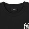 MLB New York Yankees Letter Print Crew Neck Breathable Sports Short Sleeve T-Shirt Women Tops Black 3FTSB1743-50BKS