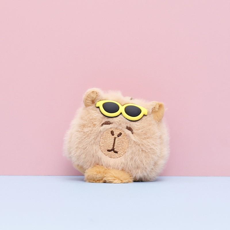 Capybara Plush Toy - Cute Rodent Doll Gift with Mini Pendant