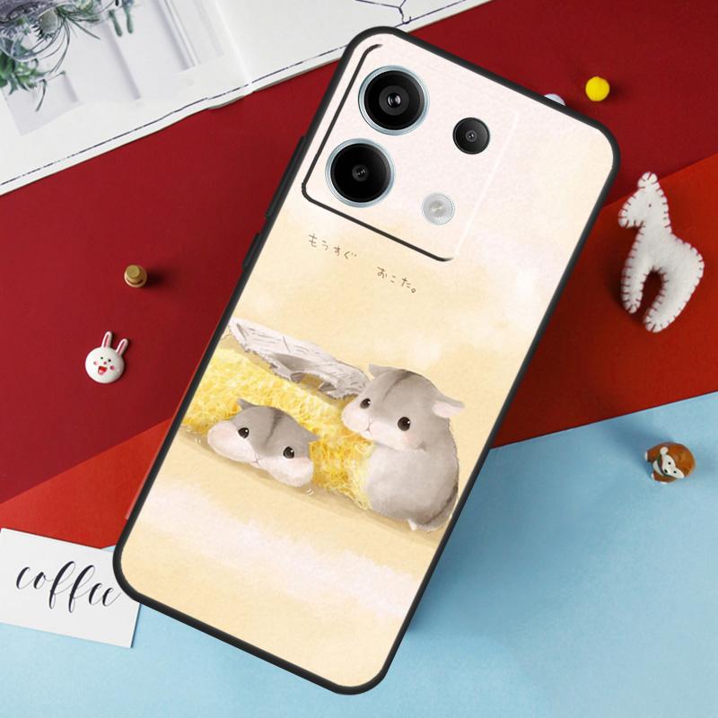 Hamsters Case For Xiaomi Redmi Note 14 12 11 10 13 Pro 15 Pro Plus Redmi 15 14C 10C 12C 13C 15C Cover