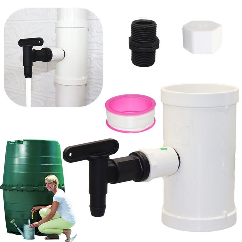 1 Set Rain Water Collector Leakproof Rainwater Diverter Stable Performance Simple Collection Rain Diverter Garden Accessories