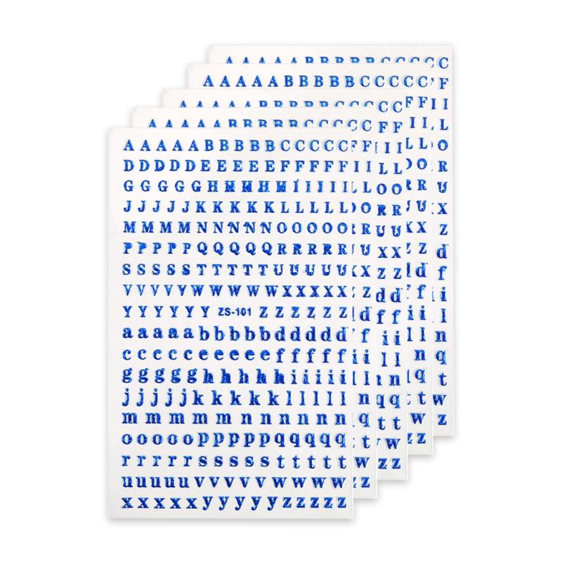 5 Blätter Buchstaben PET Aufkleber Harzform Füllstoffe Schmuckherstellungsmaterial Epoxid Füllmaterialien Epoxidharz Zubehör