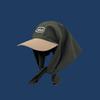 Jennie Style Sun Protection Headscarf Hat with Strap - Outdoor Baseball Cap Sunshade