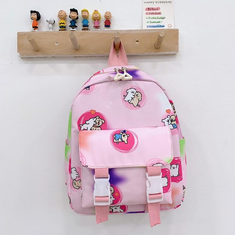 Dog Cute Maltese Cartoon Patterned Children Backpack For Boys And Use Girls