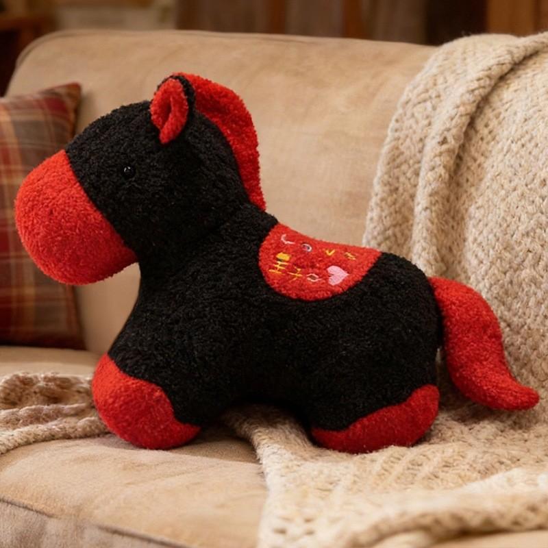 Style Pony Plush Pillow With Cotton Filling For Living Room Decor And New Year Gift