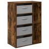 Dressoir met Lades Gerookt Eiken 60 x 33,5 x 84 cm