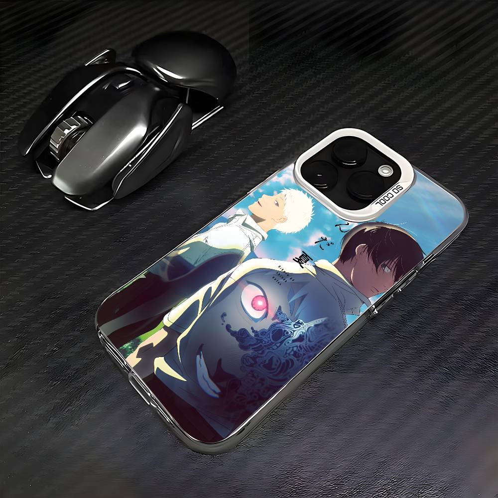 Anime the Summer Hikaru Died Phone Case For iPhone 16 15 14 13 12 11 Pro Max White Ultra-thin Laser Metallic Aurora Funda